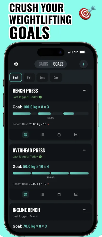 Gains App - Track your gains